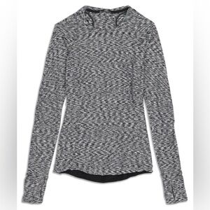 Lululemon Runderful Long Sleeve Spaced Out Space Dye Blsck White Shirt Size 6